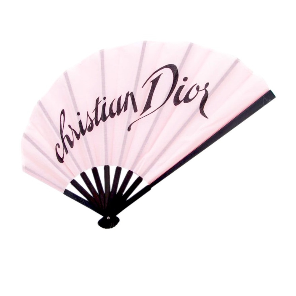 Dior Signature Logo Folding Fan